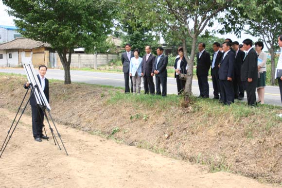 보건지소 신축부지 사전답사
