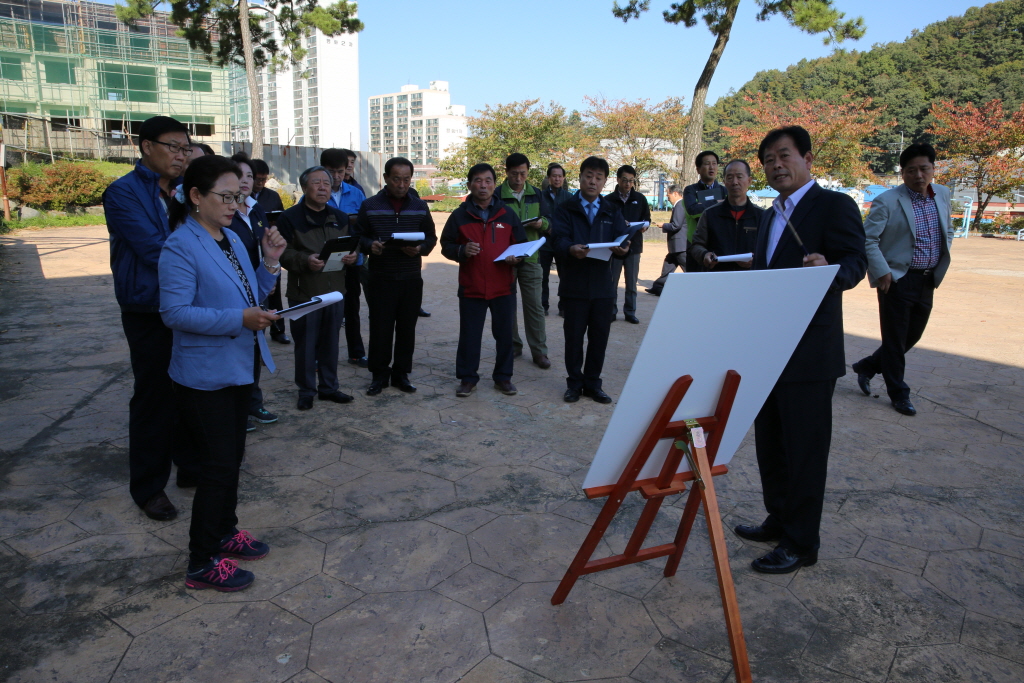 문화원증.개축사업(예정지)사업장 답사