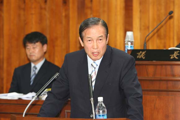 군정질문에 대한 답변