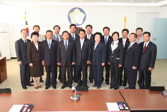 장성군의회 방문