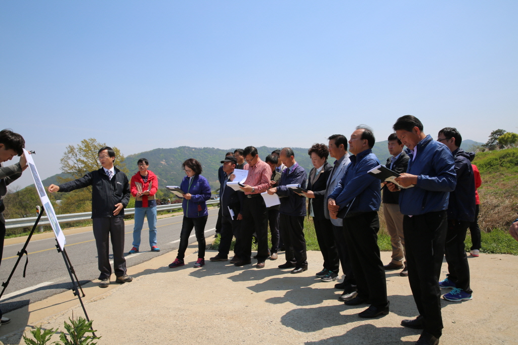 제212회 예산군의회(임시회) 군정 주요사업장 답사