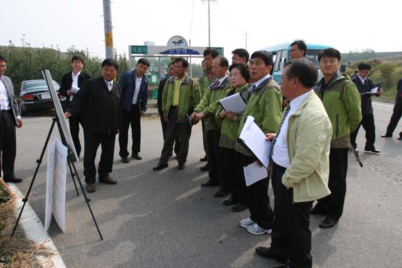 예산테크노밸리 조성사업장 답사