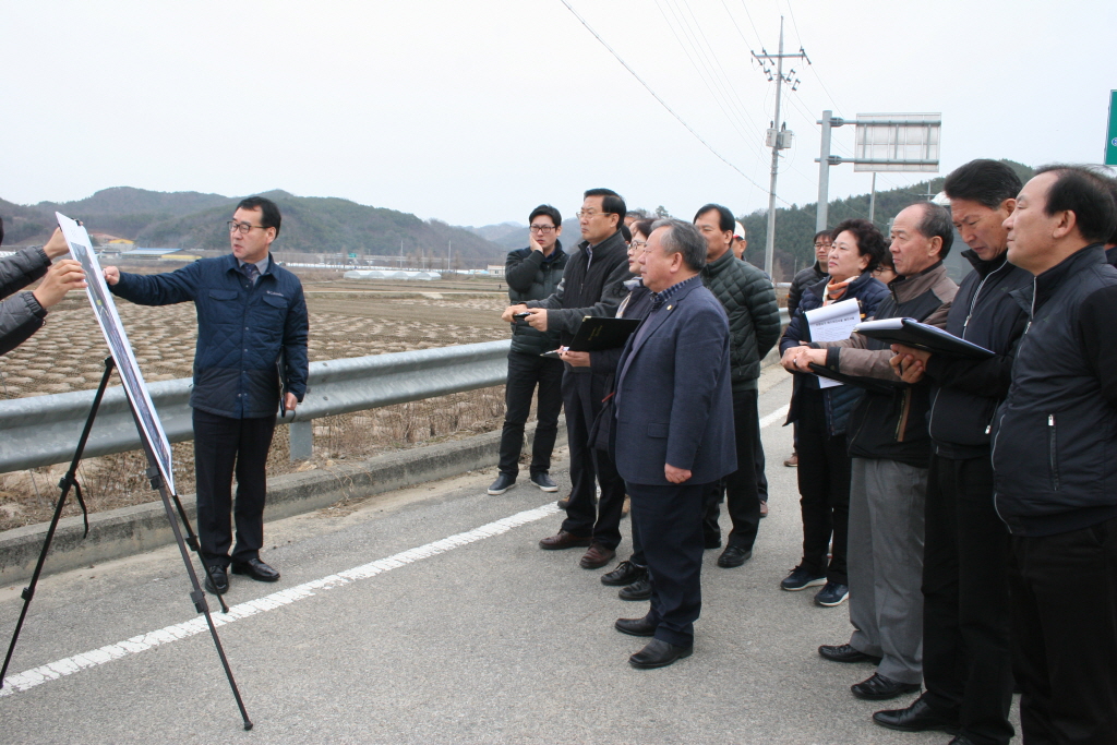 신양지구 하수처리시설 설치사업장 답사