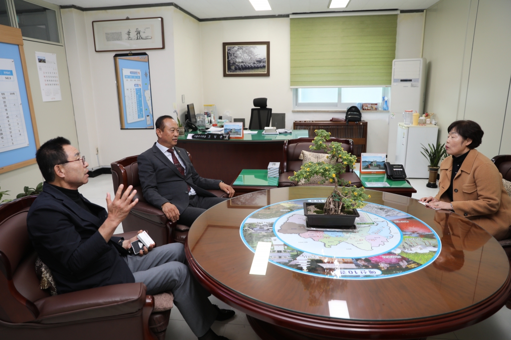 제9대 예산군의회 후반기 의장, 부의장 기관 방문