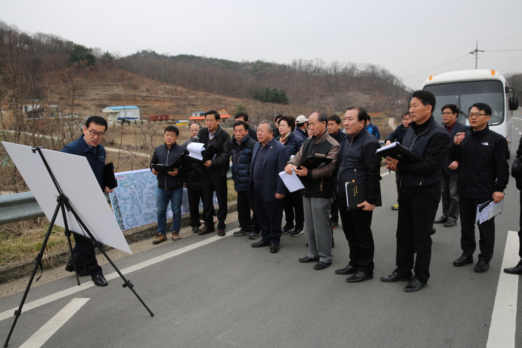 대술지구 농어촌 지방상수도 확충사업장 답사