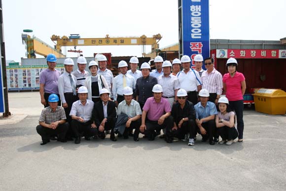 인천대교 건설현장 방문