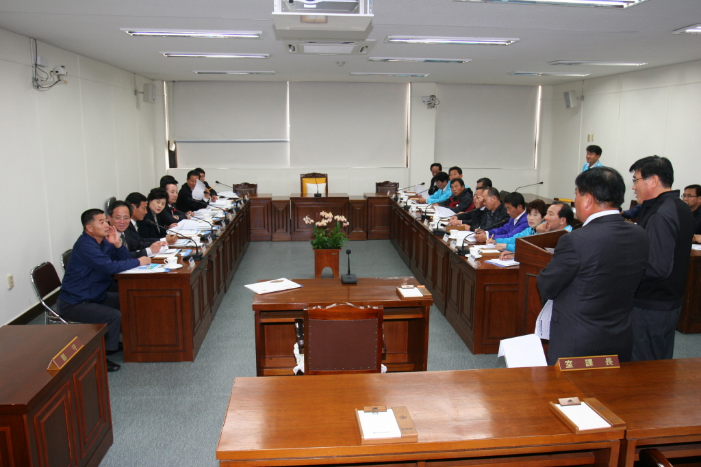 장성군의회 의원님들과의 대화