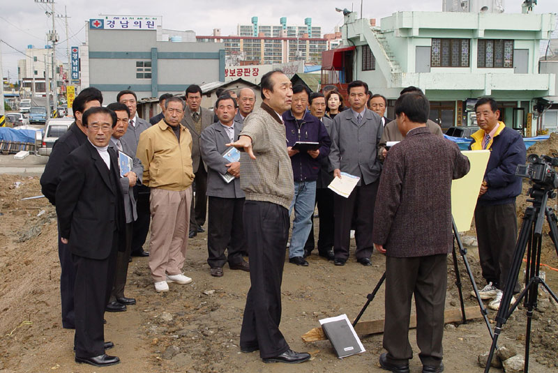 역전시장 정비사업장 답사