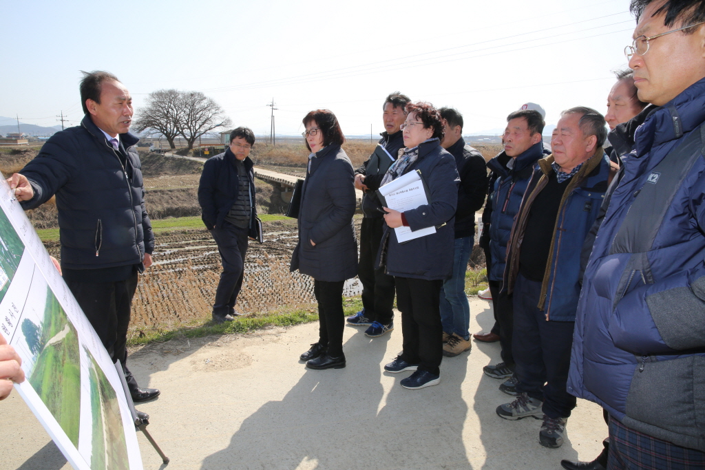 용리교 재난위험시설 재설치사업장 답사