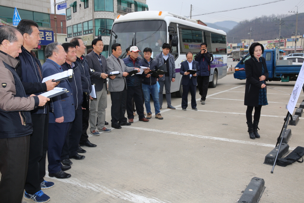 예산시장 다목적공간 조성사업장 답사