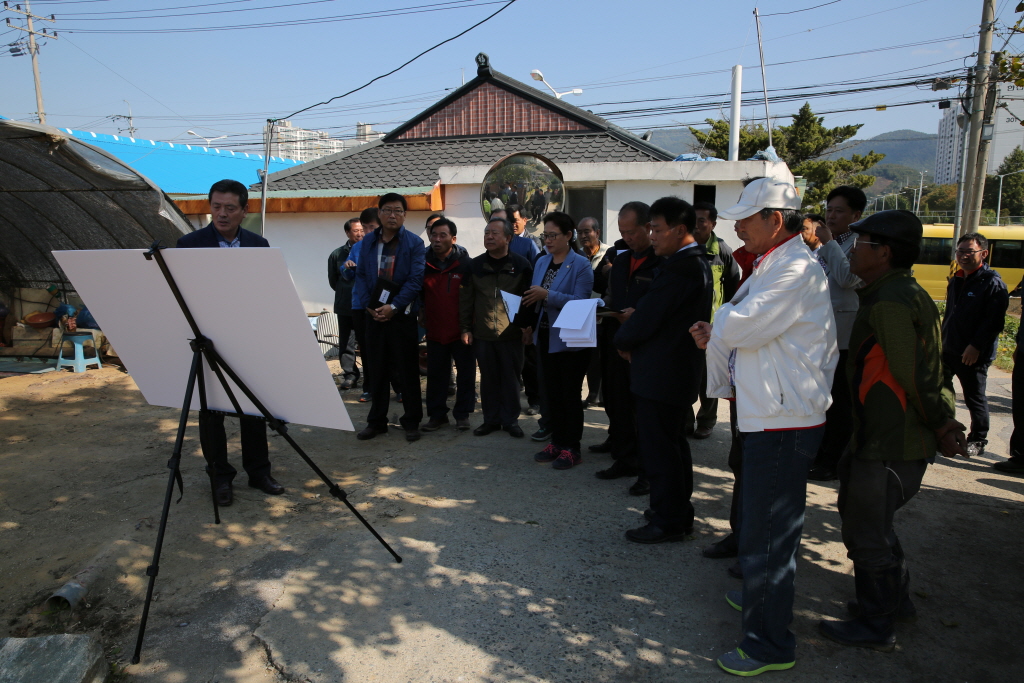 산성1리 도시계획도로 개설 사업장 답사