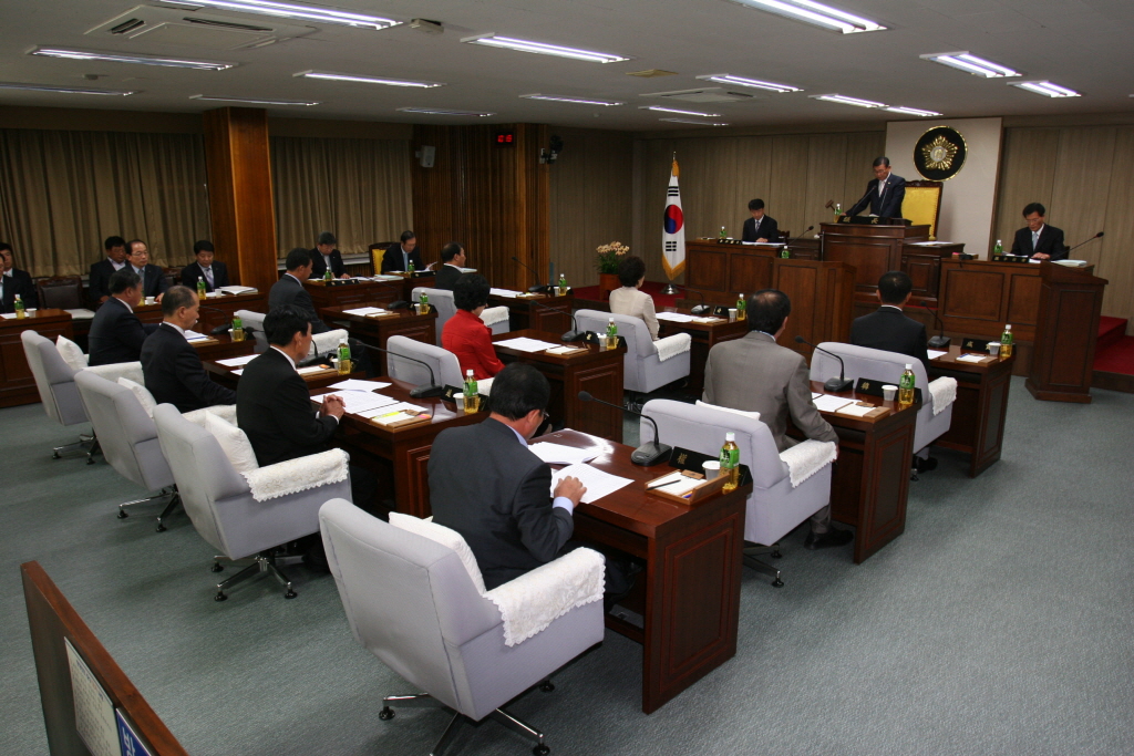 제167회 예산군의회(임시회)제1차본회의 회의모습