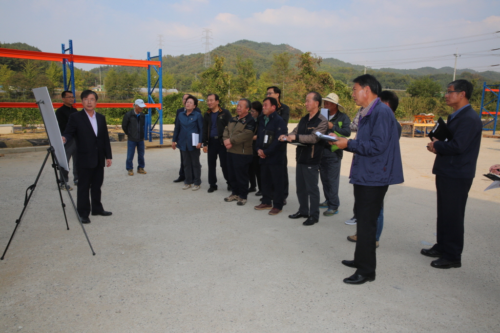 6차산업수익모델시범사업(순농가 협동조합)장 답사