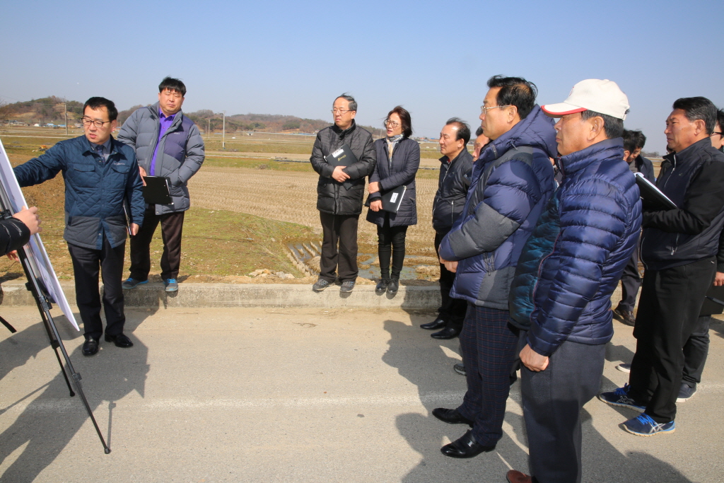 대천지구 하수처리시설 설치사업장 답사