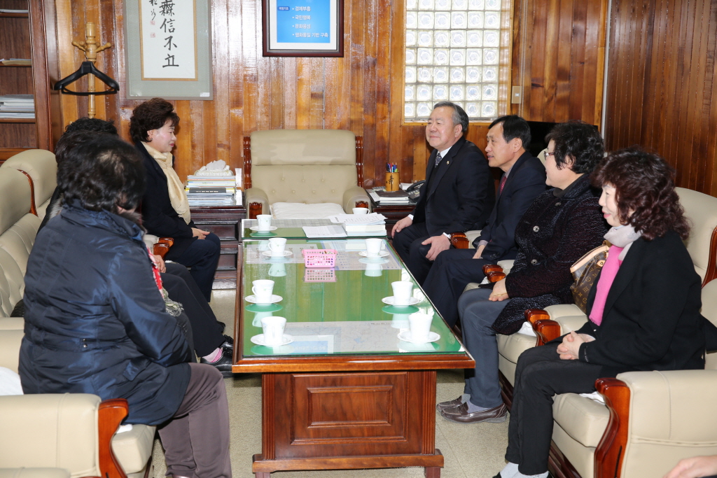 예산군 여성단체협의회 임원 내방
