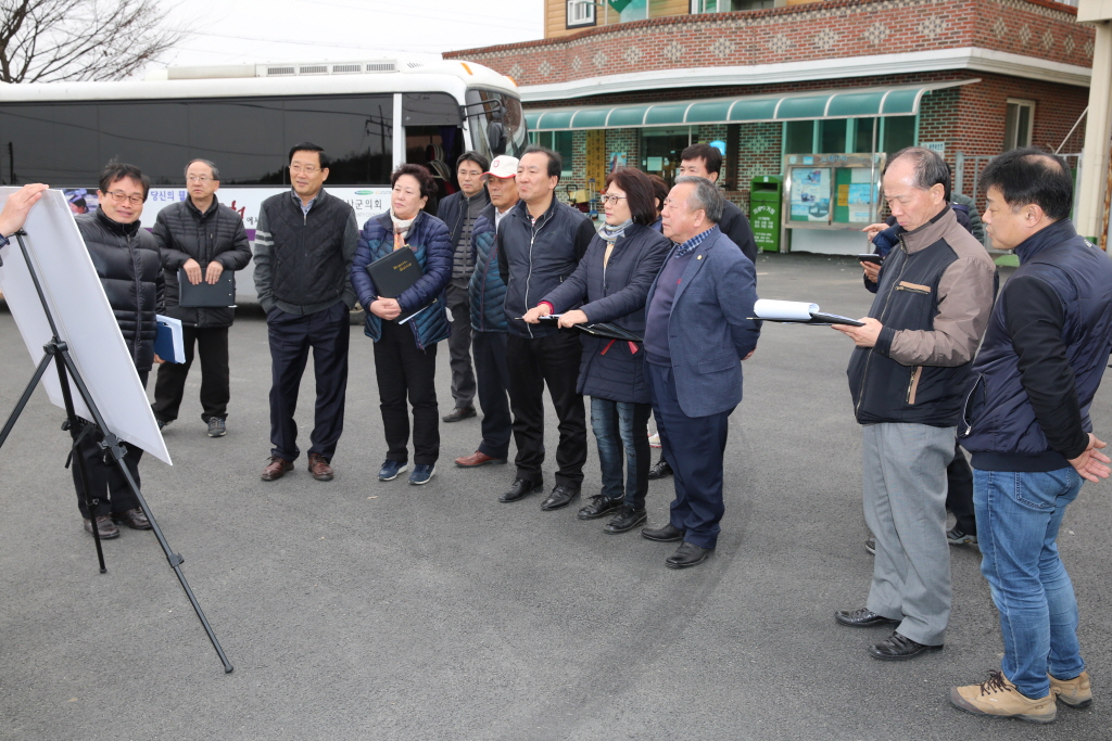 응봉면사무소 - 응봉농공단지간 보도 설치사업장 답사