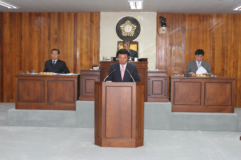 결의문채택 제안설명