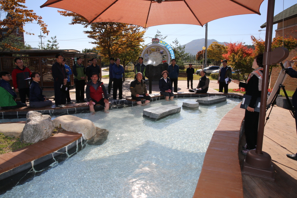 덕산온천 족욕장 설치공사